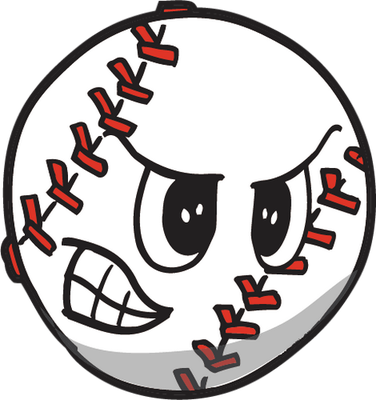 base-ball - sport - loisirs - smiley émoticône émoji cartoon clipart illustration - artémotic