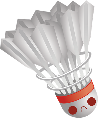 badminton - sport - loisirs - smiley émoticône émoji cartoon clipart illustration - artémotic