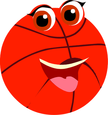 basket-ball - sport - loisirs - smiley émoticône émoji cartoon clipart illustration - artémotic