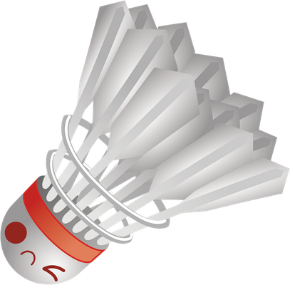 badminton - sport - loisirs - smiley émoticône émoji cartoon clipart illustration - artémotic
