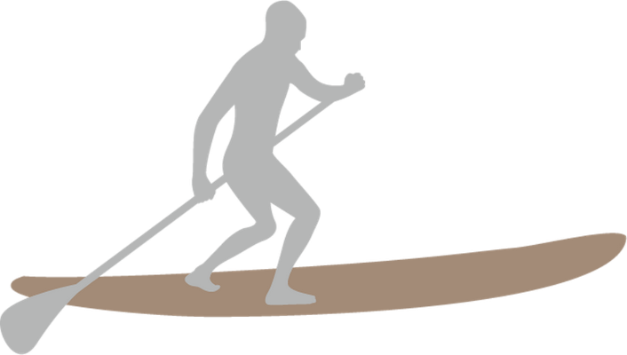 planche à rame - sport - loisirs - smiley émoticône émoji cartoon clipart illustration - artémotic