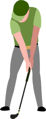 golf - sport - loisirs - smiley émoticône émoji cartoon clipart illustration - artémotic