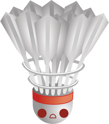 badminton - sport - loisirs - smiley émoticône émoji cartoon clipart illustration - artémotic