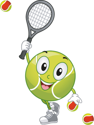 tennis - sport - loisirs - smiley émoticône émoji cartoon clipart illustration - artémotic