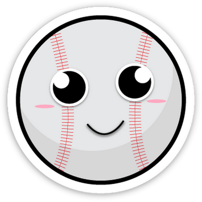 base-ball - sport - loisirs - smiley émoticône émoji cartoon clipart illustration - artémotic