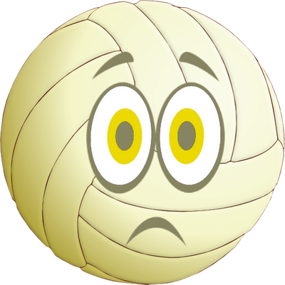 volley-ball - sport - loisirs - smiley émoticône émoji cartoon clipart illustration - artémotic