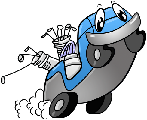 golf - sport - loisirs - smiley émoticône émoji cartoon clipart illustration - artémotic