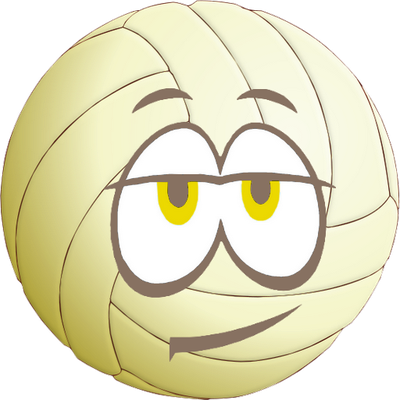 volley-ball - sport - loisirs - smiley émoticône émoji cartoon clipart illustration - artémotic