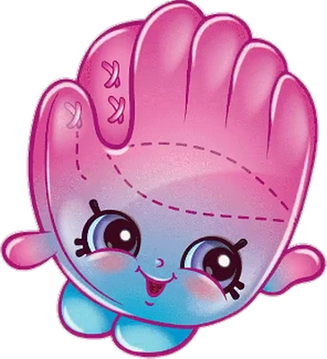 base-ball [Shopkins] - sport - loisirs - smiley émoticône émoji cartoon clipart illustration - artémotic