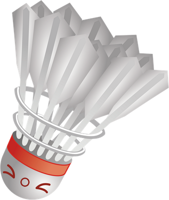 badminton - sport - loisirs - smiley émoticône émoji cartoon clipart illustration - artémotic