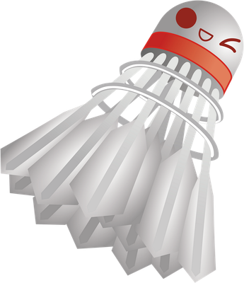 badminton - sport - loisirs - smiley émoticône émoji cartoon clipart illustration - artémotic