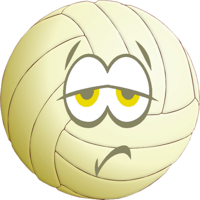 volley-ball - sport - loisirs - smiley émoticône émoji cartoon clipart illustration - artémotic