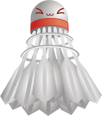 badminton - sport - loisirs - smiley émoticône émoji cartoon clipart illustration - artémotic