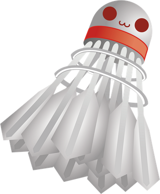 badminton - sport - loisirs - smiley émoticône émoji cartoon clipart illustration - artémotic