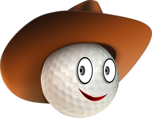 golf - sport - loisirs - smiley émoticône émoji cartoon clipart illustration - artémotic