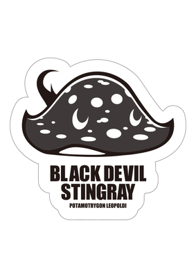 ポルカドット・スティングレイ ステッカー　Black devil stingray_s