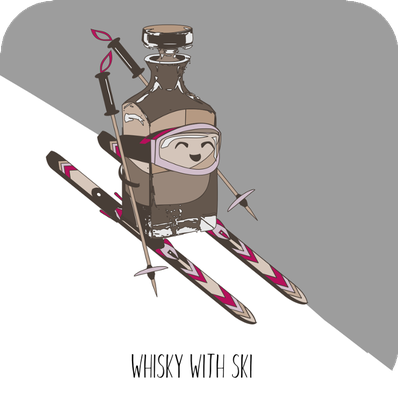 wisky with ski  [vektor] 