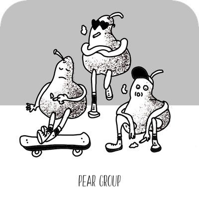 pear group [filzstifte + digitale nachbearbeitung]