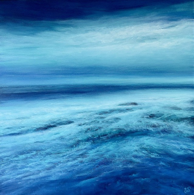 Pasando, 2024, Acryl auf Leinwand, 80x80 cm