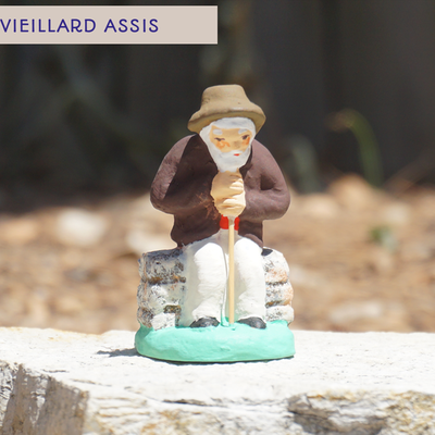 vieillard assis