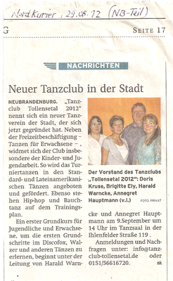 neuer tanzclub in der stadt neubrandenburg 29 08 2012 nordkurier