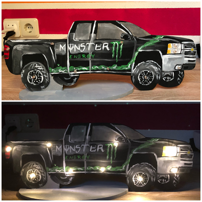 Monster Truck Lampe