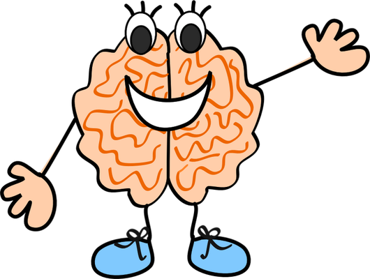 cerveau - médecine - sciences et techniques - smiley émoticône émoji cartoon clipart illustration - artémotic