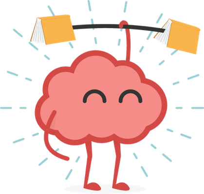 cerveau - médecine - sciences et techniques - smiley émoticône émoji cartoon clipart illustration - artémotic