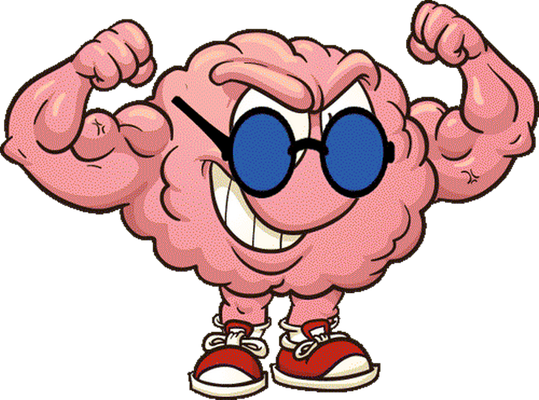 cerveau - médecine - sciences et techniques - smiley émoticône émoji cartoon clipart illustration - artémotic