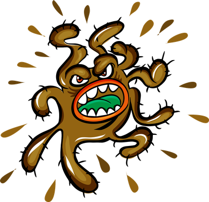 virus - médecine - sciences et techniques - smiley émoticône émoji cartoon clipart illustration - artémotic