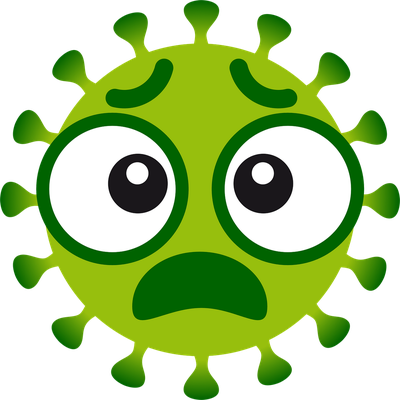 virus - médecine - sciences et techniques - smiley émoticône émoji cartoon clipart illustration - artémotic