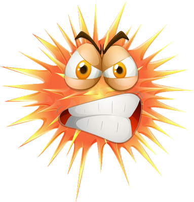 virus - médecine - sciences et techniques - smiley émoticône émoji cartoon clipart illustration - artémotic