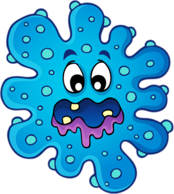 virus - médecine - sciences et techniques - smiley émoticône émoji cartoon clipart illustration - artémotic