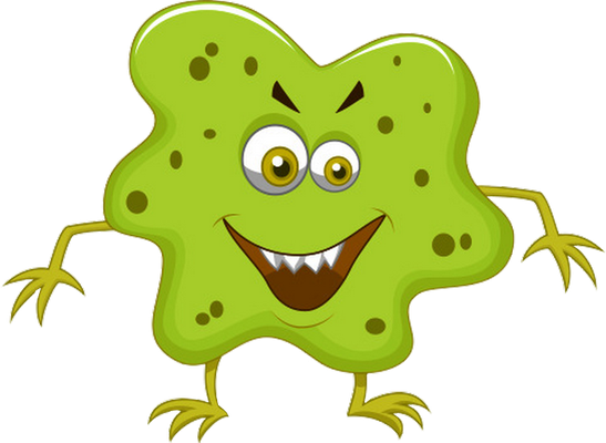 virus - médecine - sciences et techniques - smiley émoticône émoji cartoon clipart illustration - artémotic