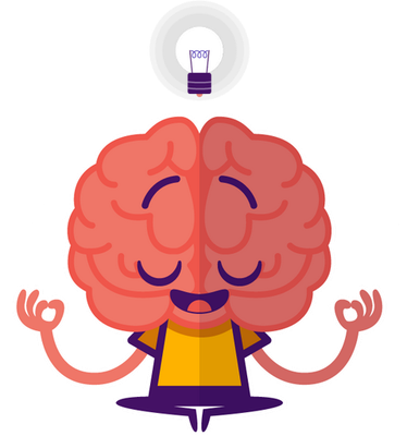 cerveau - médecine - sciences et techniques - smiley émoticône émoji cartoon clipart illustration - artémotic