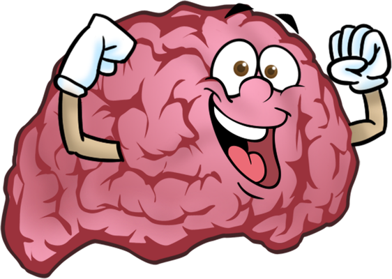 cerveau - médecine - sciences et techniques - smiley émoticône émoji cartoon clipart illustration - artémotic