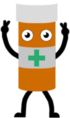 médicament - médecine - sciences et techniques - smiley émoticône émoji cartoon clipart illustration - artémotic