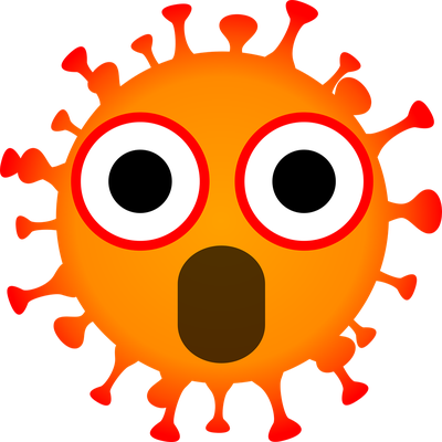 virus - médecine - sciences et techniques - smiley émoticône émoji cartoon clipart illustration - artémotic