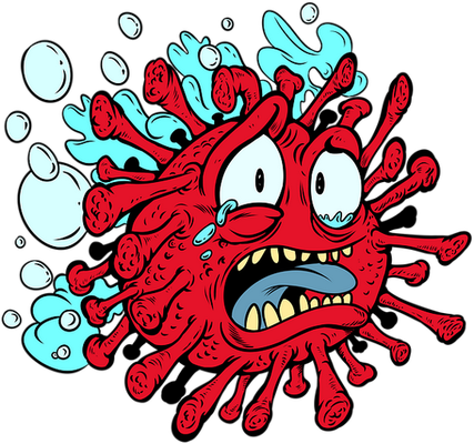 virus - médecine - sciences et techniques - smiley émoticône émoji cartoon clipart illustration - artémotic