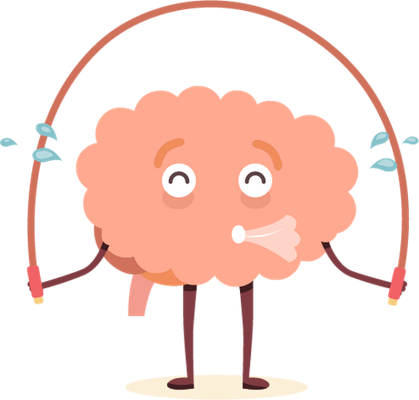 cerveau - médecine - sciences et techniques - smiley émoticône émoji cartoon clipart illustration - artémotic