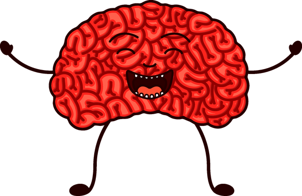 cerveau - médecine - sciences et techniques - smiley émoticône émoji cartoon clipart illustration - artémotic