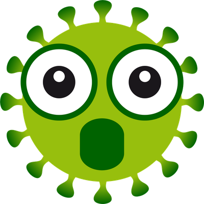 virus - médecine - sciences et techniques - smiley émoticône émoji cartoon clipart illustration - artémotic