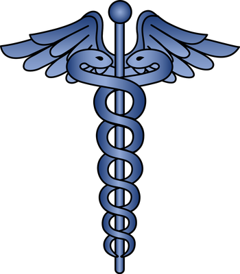 caducée - médecine - sciences et techniques - smiley émoticône émoji cartoon clipart illustration - artémotic