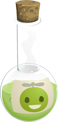 potion - médecine - sciences et techniques - smiley émoticône émoji cartoon clipart illustration - artémotic