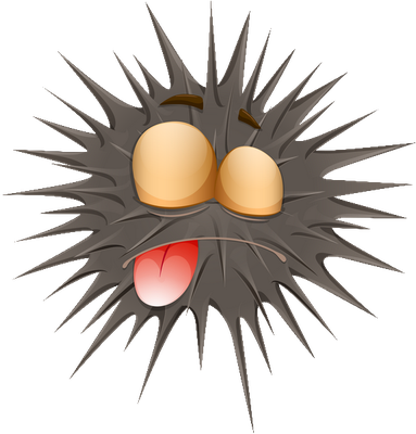 virus - médecine - sciences et techniques - smiley émoticône émoji cartoon clipart illustration - artémotic