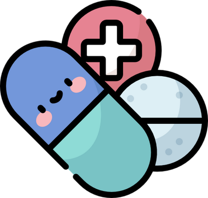 médicament - médecine - sciences et techniques - smiley émoticône émoji cartoon clipart illustration - artémotic
