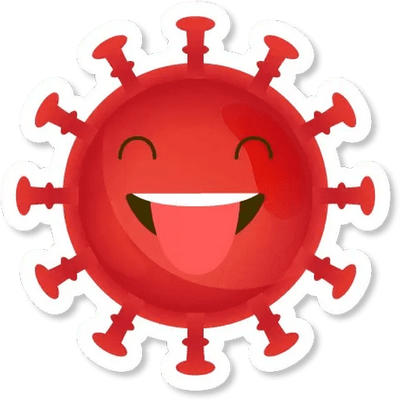 virus - médecine - sciences et techniques - smiley émoticône émoji cartoon clipart illustration - artémotic