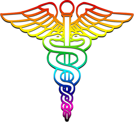 caducée - médecine - sciences et techniques - smiley émoticône émoji cartoon clipart illustration - artémotic