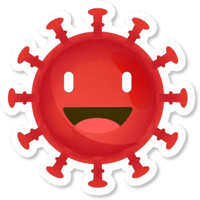 virus - médecine - sciences et techniques - smiley émoticône émoji cartoon clipart illustration - artémotic