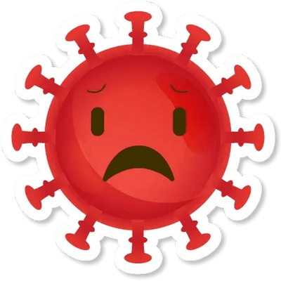 virus - médecine - sciences et techniques - smiley émoticône émoji cartoon clipart illustration - artémotic